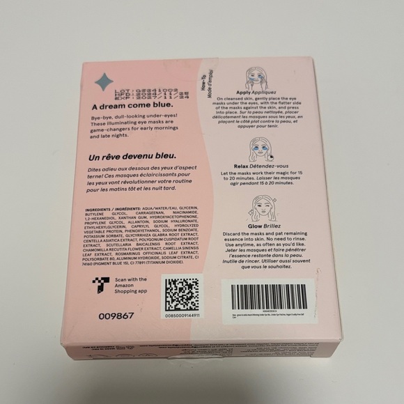 Grace & Stella Eye Masks in Pink and Blue Packaging - Picture 2 of 3